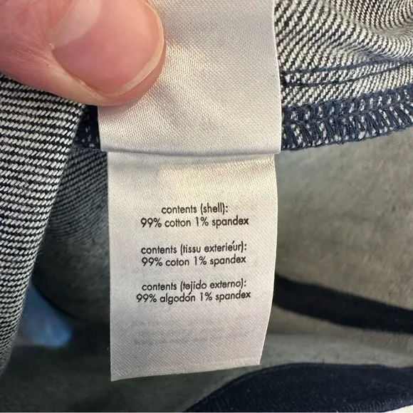 NWT 99% cotton WeWoreWhat denim mini skirt dark wash classic cut women's XS - Picture 7 of 11